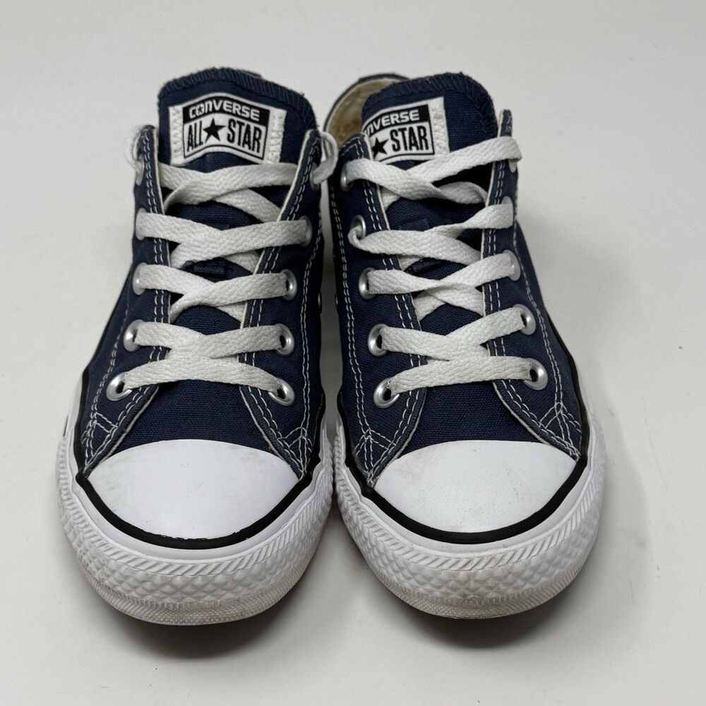 Converse All Star Sneakers Womens 6 Blue Canvas Low Top Retro Grunge Shoes - Picture 5 of 16